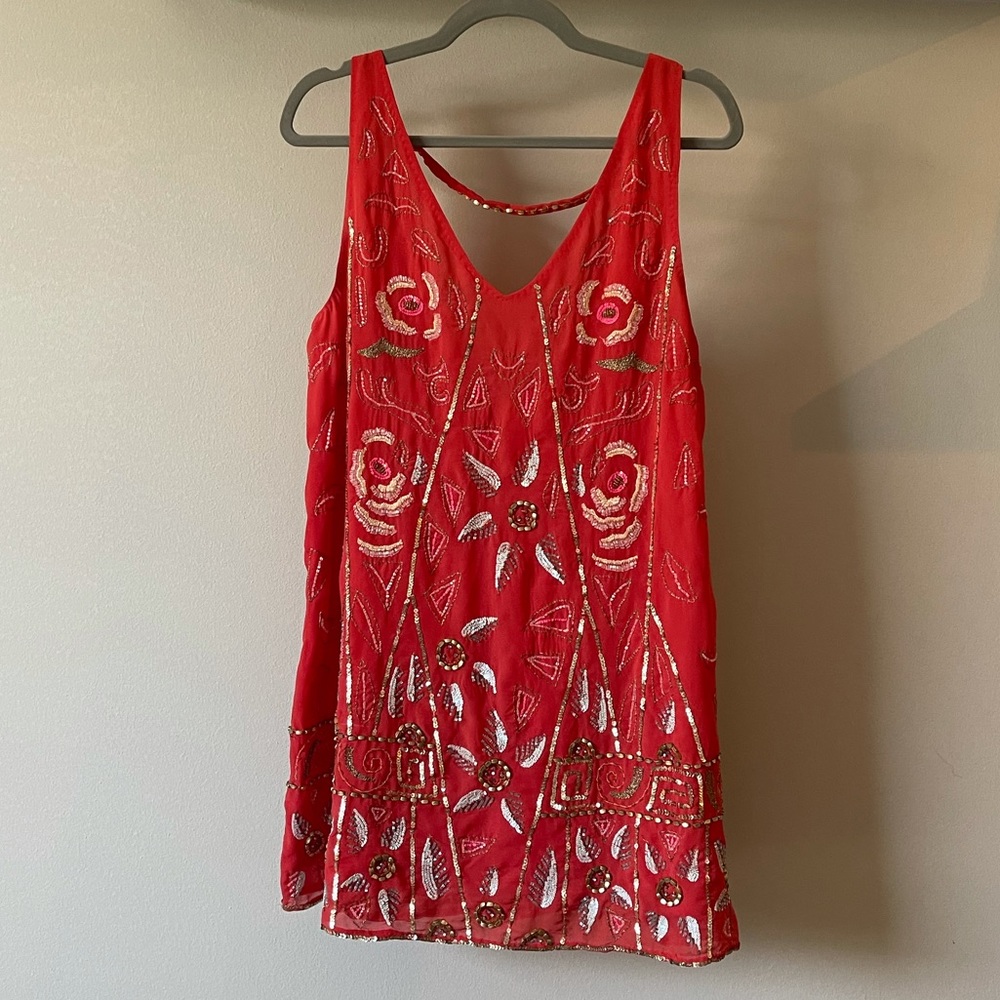 Free People Secret Garden Shift Dress Sz Small